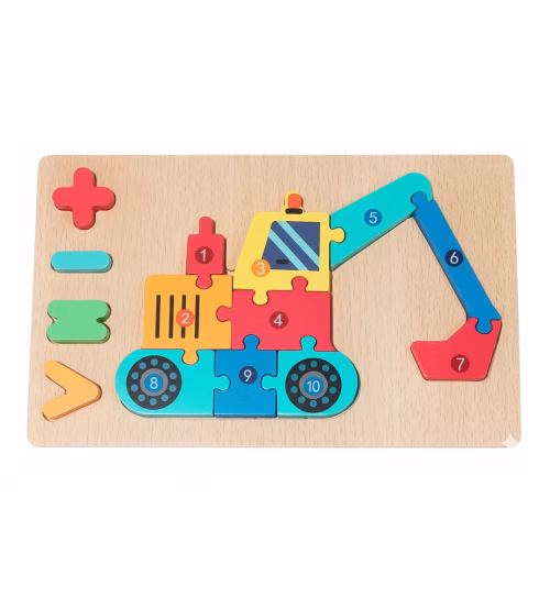 Retroexcavadora Numérica (Rompecabezas)