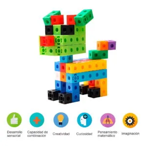 Cubos-Multiencaje-Estilo-Unifix-100-Pzs-Bloques-de-Construccion-Matematicos
