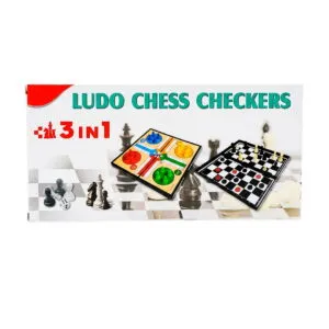 Juego-De-Mesa-3-En-1-Ludo-Damas-Ajedrez-Magnético-1