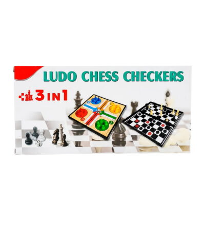 Juego-De-Mesa-3-En-1-Ludo-Damas-Ajedrez-Magnético-1
