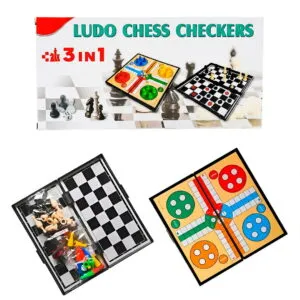 Juego-De-Mesa-3-En-1-Ludo-Damas-Ajedrez-Magnético
