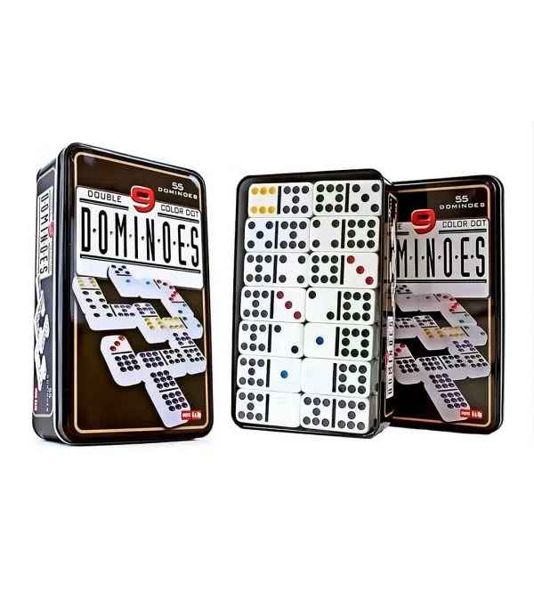 Juego-Dominó-Chancho-9-Caja-Metálica-55-Piezas-3