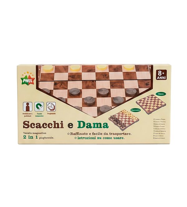 Juego-de-Ajedrez-y-Damas-Magnético-2-en-1