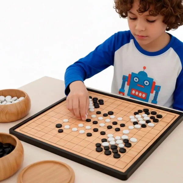 Juego-de-Mesa-Magnético-2-en-1-Gobang-y-Go-Chino