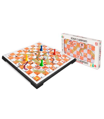 Juego-serpientes-y-escaleras-magnético-plegable