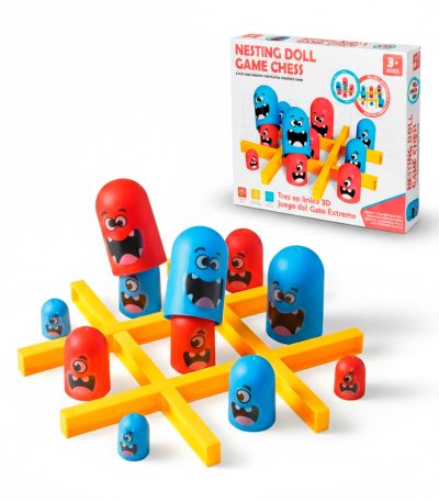 Nesting-Doll-Game-Chess---Tres-en-línea-3D-juego-del-Gato-Extremo1