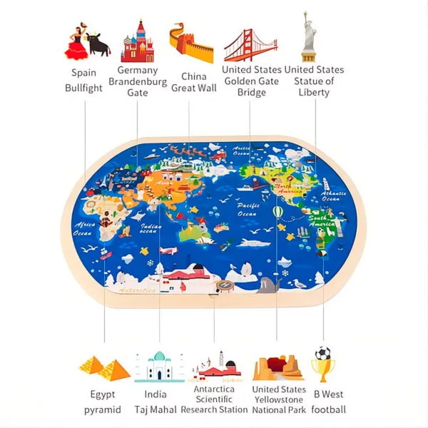 Puzzle-de-Madera-Educativo---Mapa-del-Mundo-Mapamundi-Geográfico