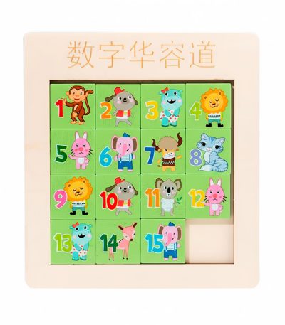 Rompecabezas-Deslizante-Numérico-con-Animales