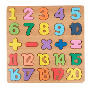 Rompecabezas-de-Números-de-Madera