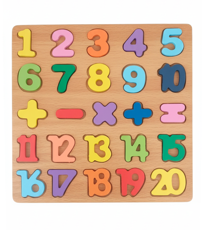 Rompecabezas-de-Números-de-Madera