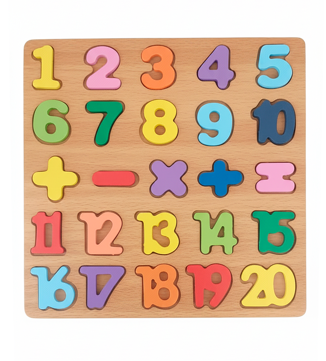 Rompecabezas-de-Números-de-Madera