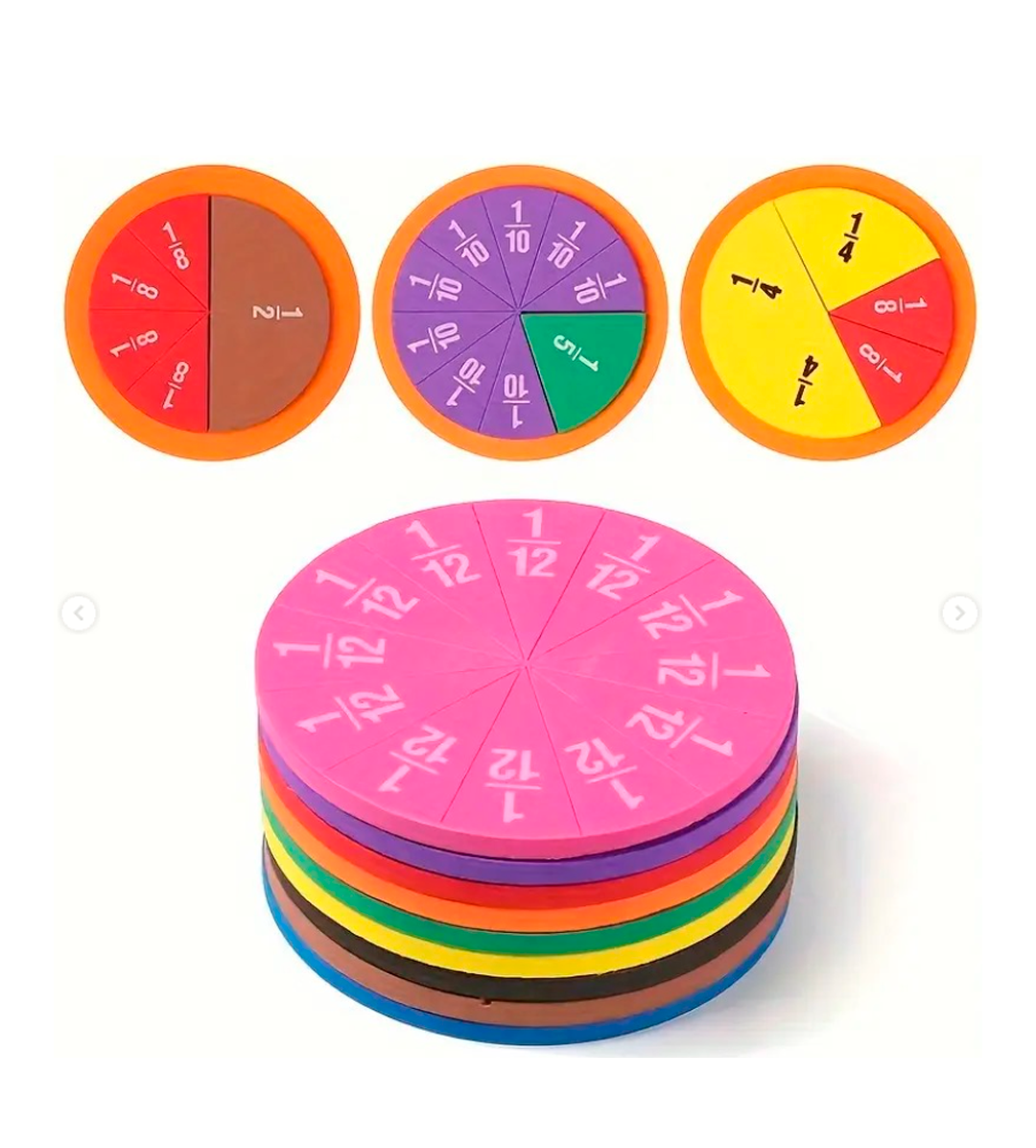 Set-de-Círculos-Fraccionarios--9-piezas