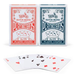 Set-de-Naipes-Clásicos---Cartas-para-Póker,-Carioca-y-Truco---Pack-2-Mazos-(Rojo-y-Azul)