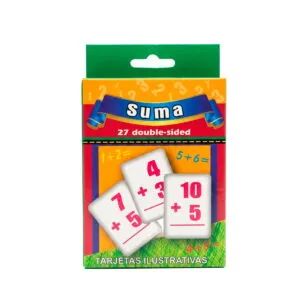 Set de Tarjetas de Suma Reutilizables con Plumón Borrable
