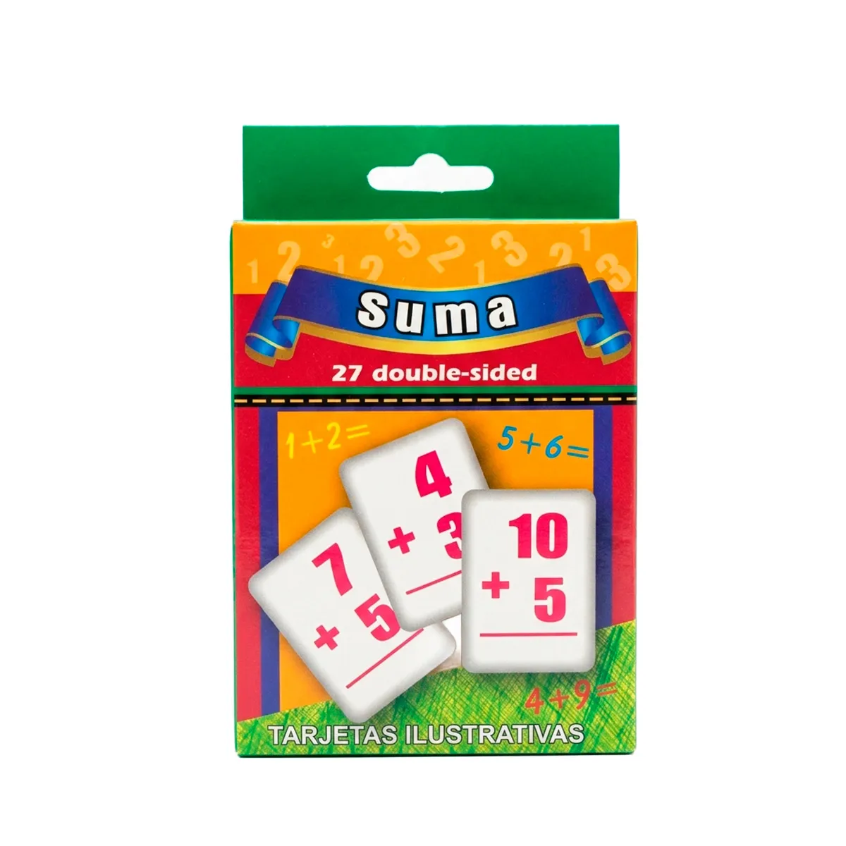 Set de Tarjetas de Suma Reutilizables con Plumón Borrable