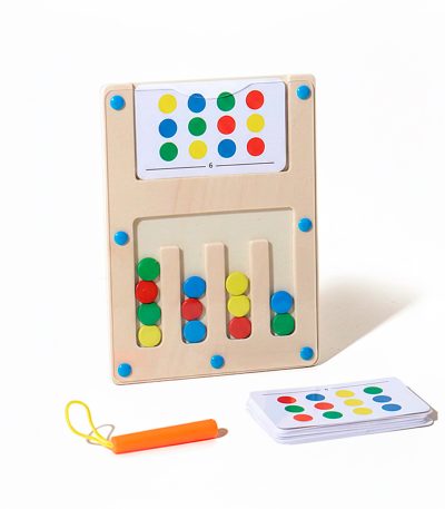 Tablero-Magnético-de-Madera-Desafío-de-Lógica-y-Color