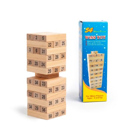 Torre-de-Equilibrio-de-Madera-Wiss-Toy-–-Juego-de-54-Bloques
