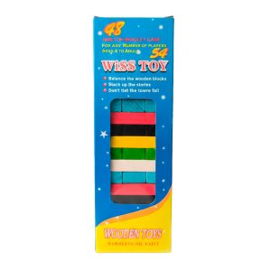 Torre-de-Equilibrio-tipo-Jenga-Madera-de-Colores-Juego-de-48-Bloques1